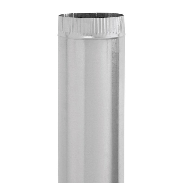 Imperial 10 in. D X 24 in. L Galvanized Steel Furnace Pipe